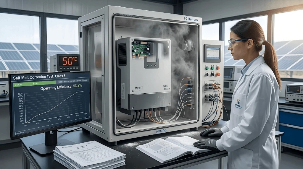 Salt Mist Corrosion Test for SiC Solar Inverter Salt Mist Corrosion Test for SiC Solar Inverter