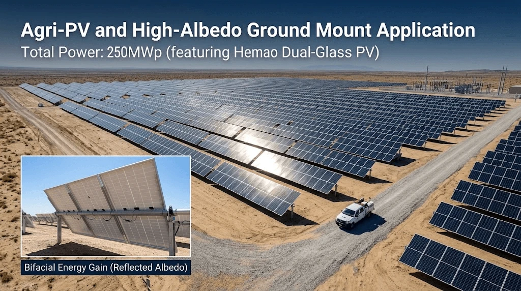AGRI-PV-UTILITY-SOLAR-FARM-DEPLOYING-HEMAO-650W-MODULES AGRI-PV-UTILITY-SOLAR-FARM-DEPLOYING-HEMAO-650W-MODULES